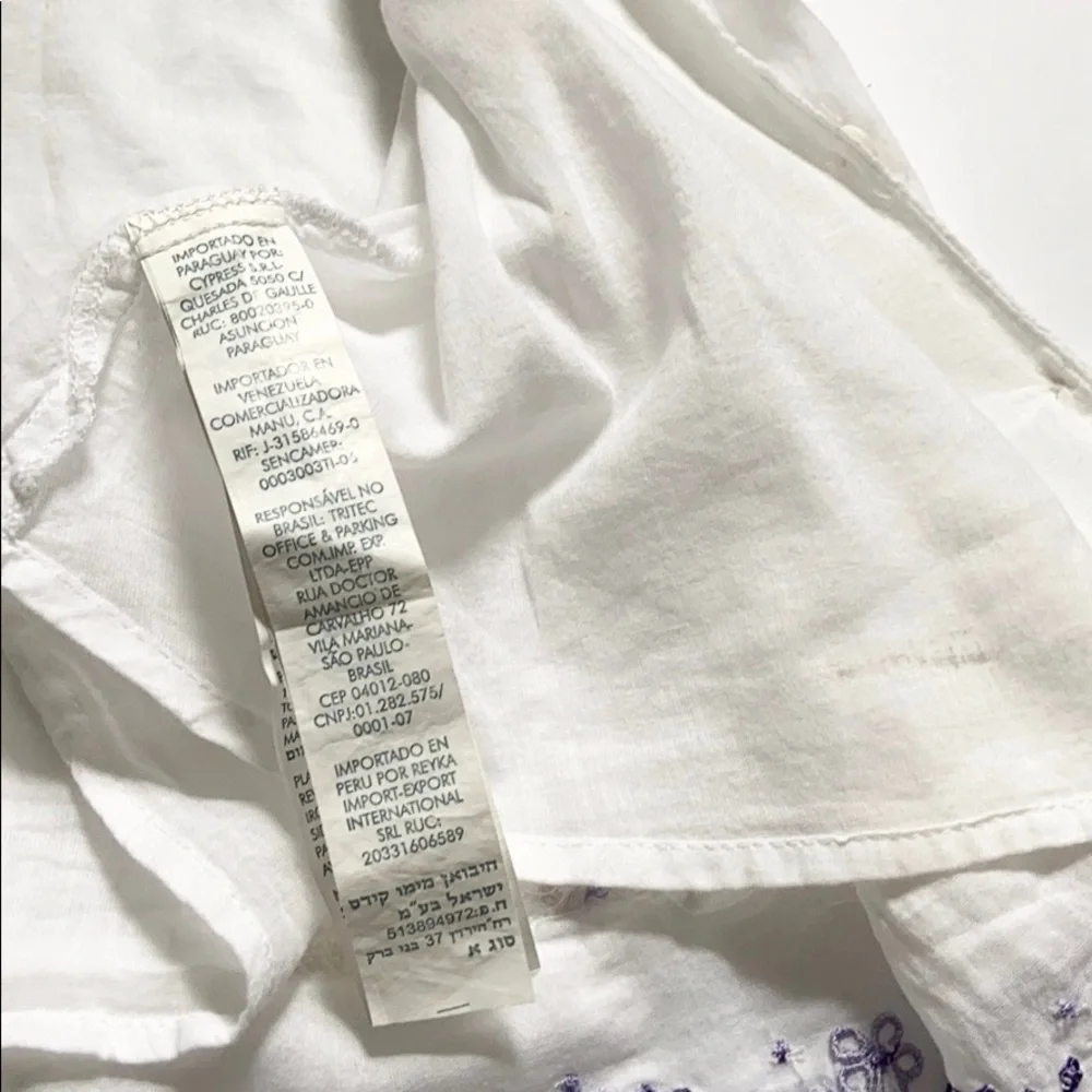 Minimimo White Ruffle Embroidered Cotton Summer Toddler Dress